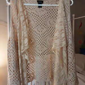 Women's Crochet vest with fringe